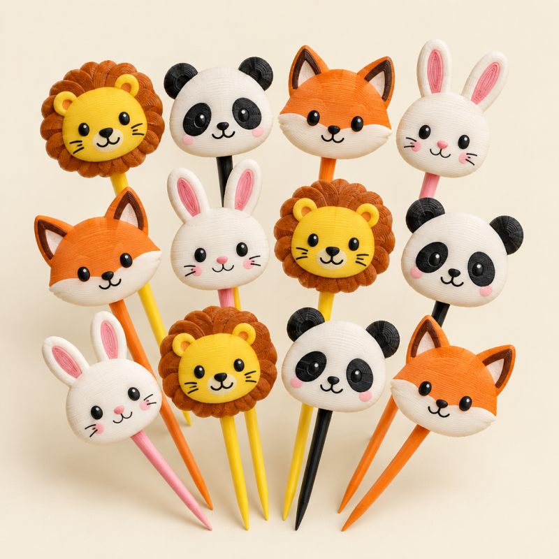 Party Animal Cupcake Toppers