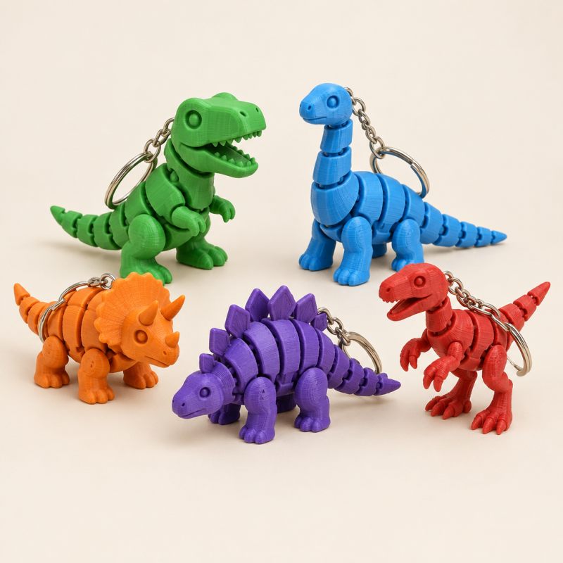 Flexi Dino Keychain