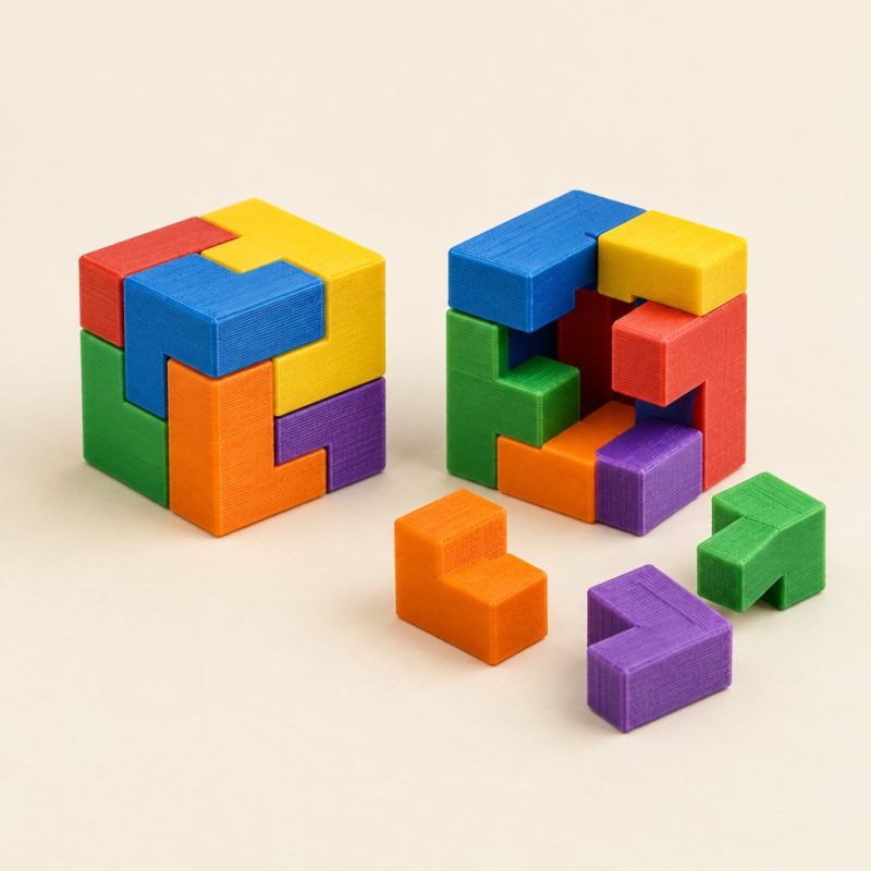 Mini Puzzle Cube – 3D printed by AVA 3D Lab, Kolkata