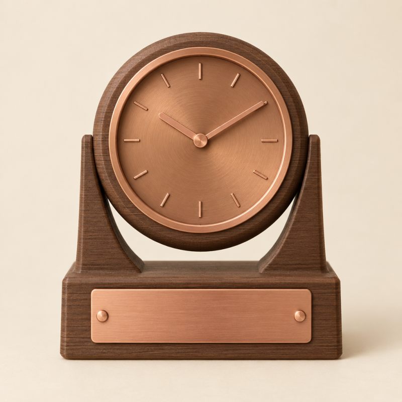 Retirement Desk Clock