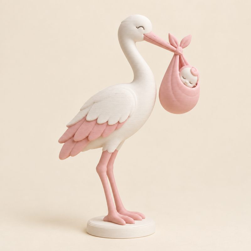 Stork Delivery Showpiece