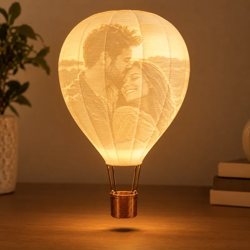 Hot-Air Balloon Photo Lamp – 3D printed by AVA 3D Lab, Kolkata