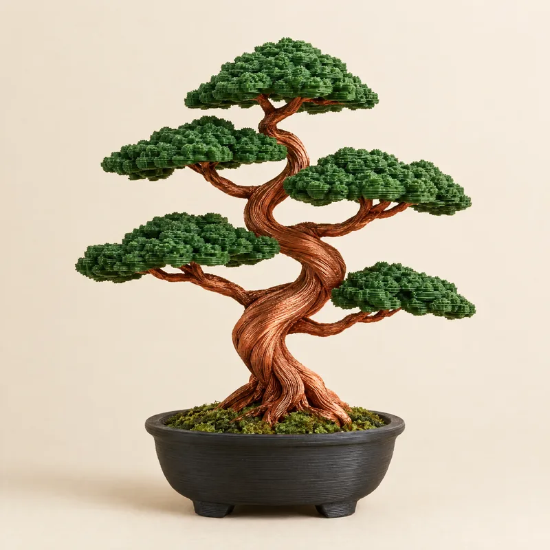 Copper Bonsai Tree – 3D printed by AVA 3D Lab, Kolkata