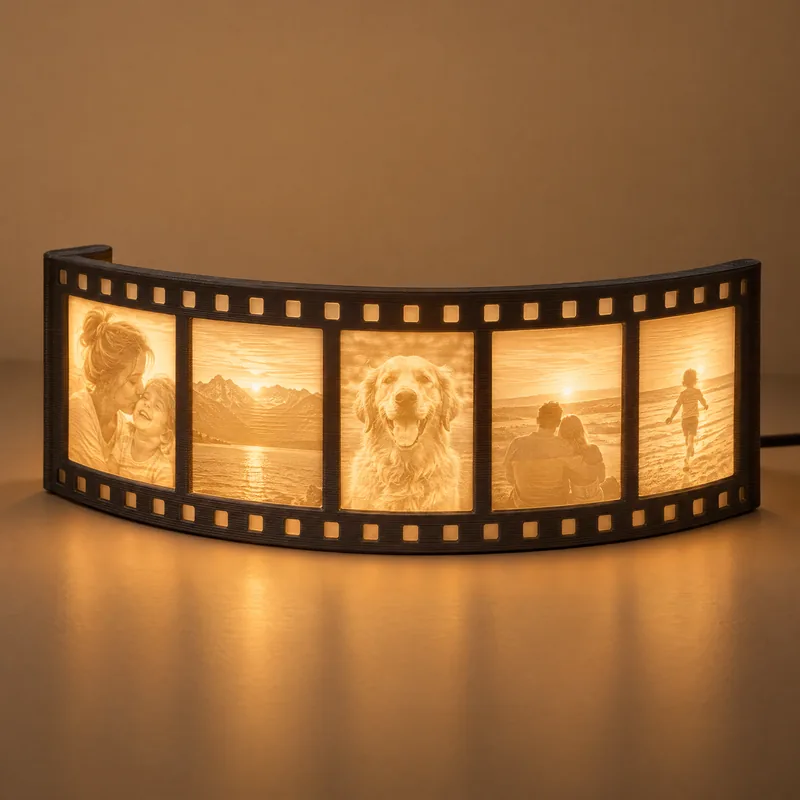 Film Reel Memory Lamp