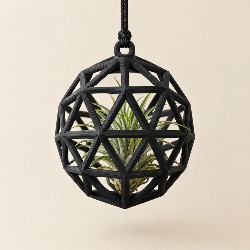 Geodesic Hanging Terrarium