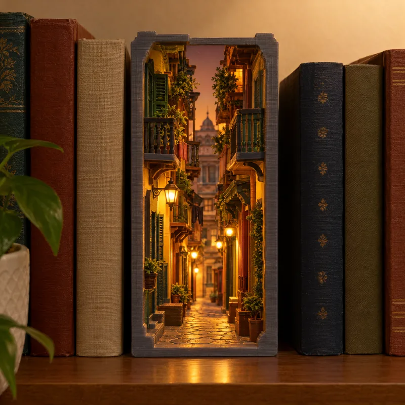 Old Kolkata Alley Book Nook – 3D printed by AVA 3D Lab, Kolkata