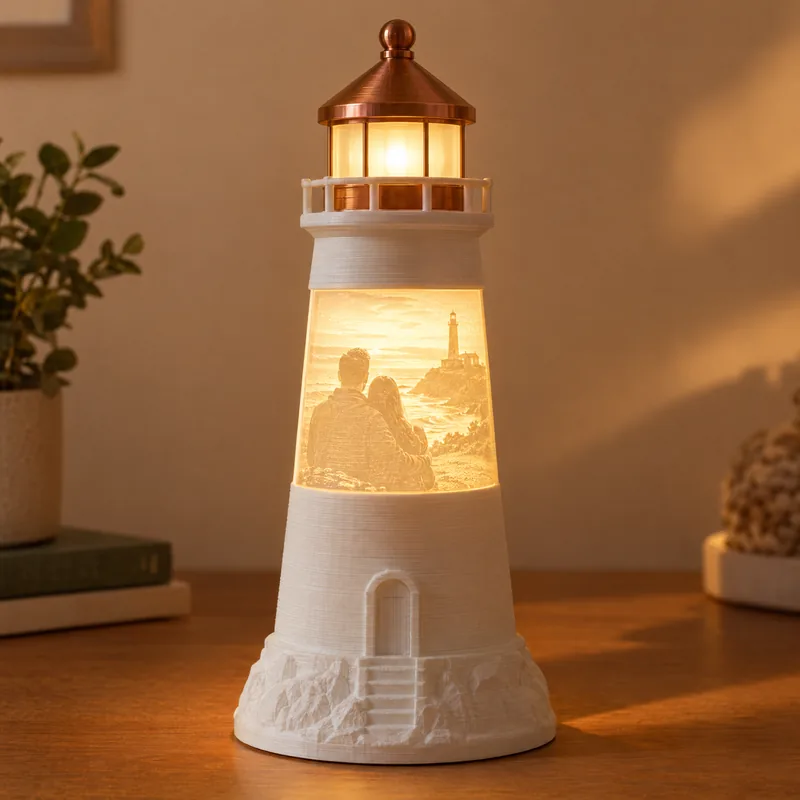 Lighthouse Photo Lamp – 3D printed by AVA 3D Lab, Kolkata