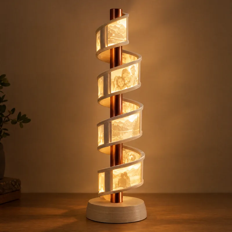 Memory Spiral Lamp – 3D printed by AVA 3D Lab, Kolkata