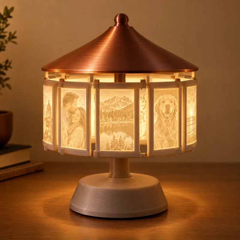 Rotating Photo Carousel – 3D printed by AVA 3D Lab, Kolkata