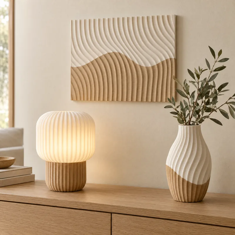Nordic Calm Room Set – 3D printed by AVA 3D Lab, Kolkata