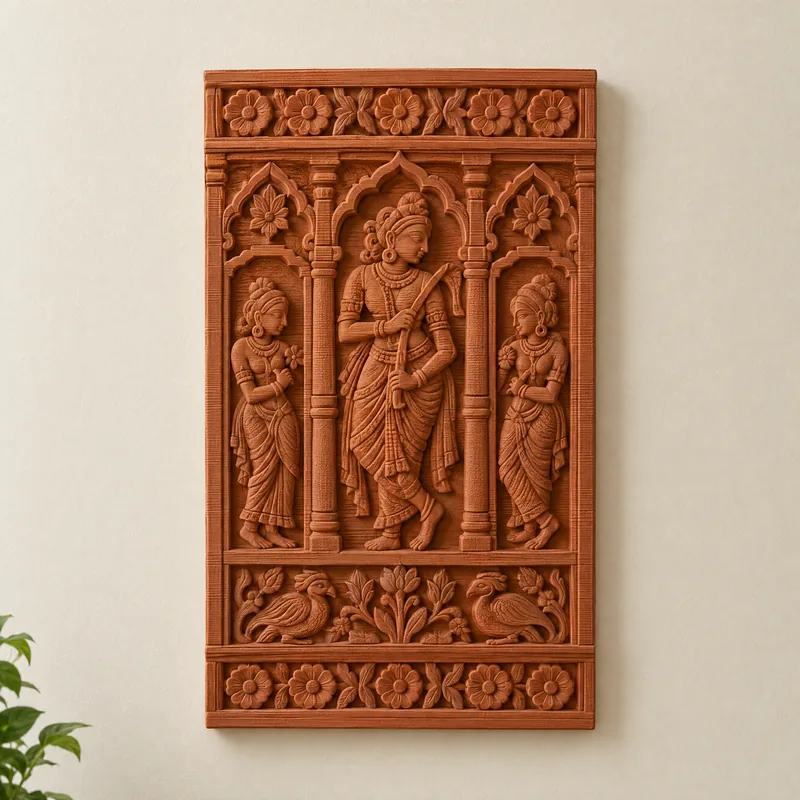 Terracotta Temple Panel – 3D printed by AVA 3D Lab, Kolkata