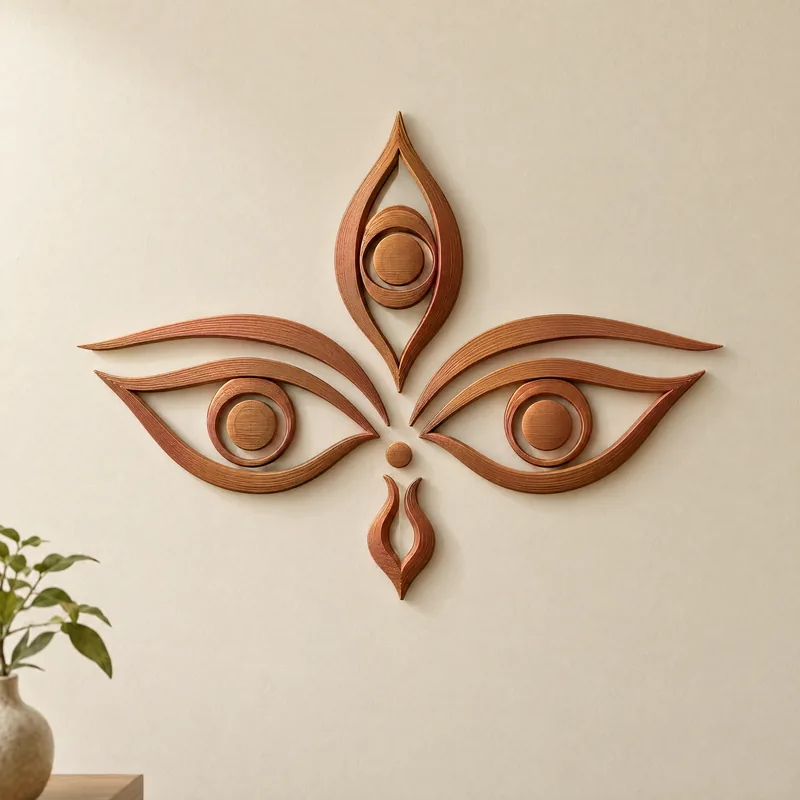 Trinayan Copper Wall Art – 3D printed by AVA 3D Lab, Kolkata