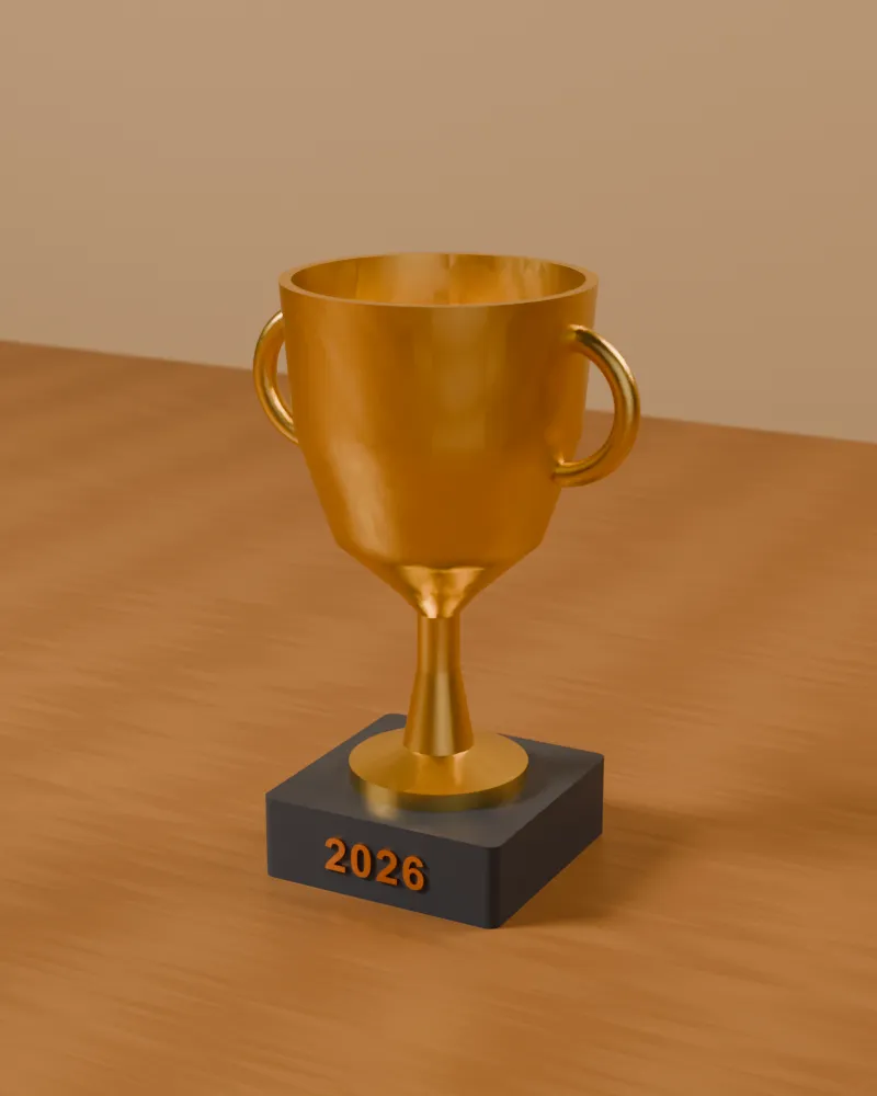 Classic Cup Trophy – 3D printed by AVA 3D Lab, Kolkata
