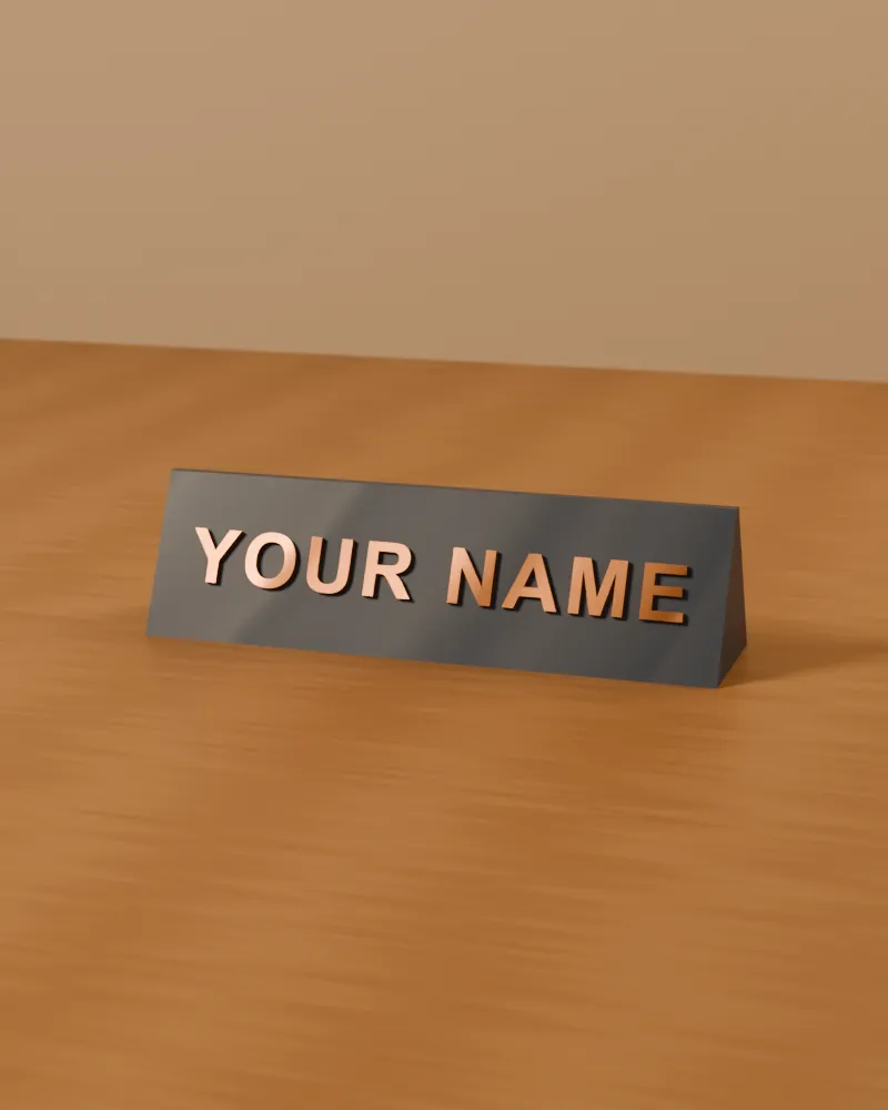 Desk Name Plate