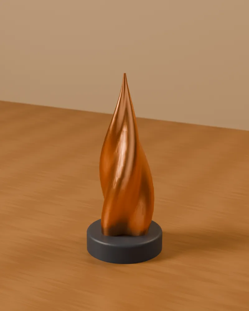 Flame Award – 3D printed by AVA 3D Lab, Kolkata