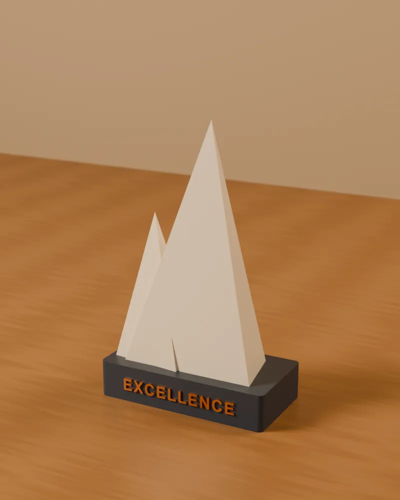 Peak Award – 3D printed by AVA 3D Lab, Kolkata